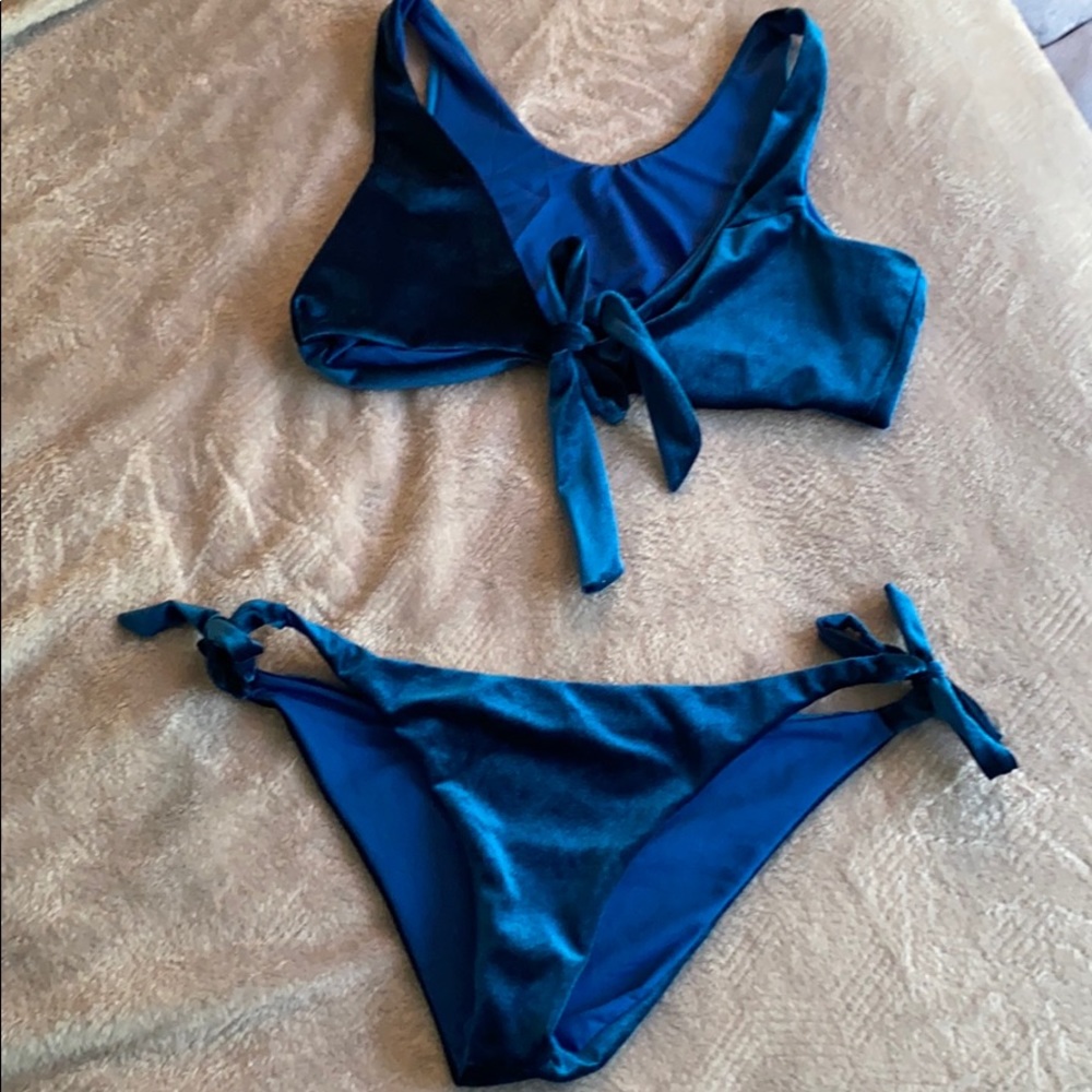 Velvet bathing suit